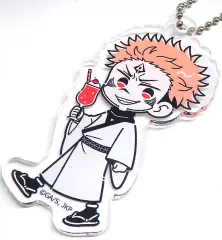 【中古】キーホルダー 両面宿儺 「呪術廻戦×ダイソー・Seria・キャンドゥ アクリルキーホルダー」