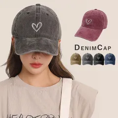 デニム キャップ 帽子 レディース UVカット 熱中症対策 紫外線対策 日焼け防止 UV対策 日よけ 日除け 小顔効果 紫外線 無地 ワンポイント おしゃれ ウォーキング ランニング オールシーズン 春 夏 秋 冬[郵3]^bm1535^