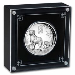 [保証書・カプセル付き] 2022年 (新品) オーストラリア「干支 十二支・寅年 虎年」純銀 5オンス ハイリリーフ プルーフ 銀貨