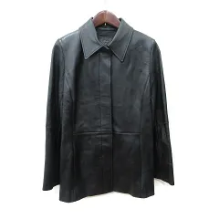 セシオセラ CECI OU CELA レザージャケット シープスキン 総裏地 M 黒 ブラック /YI