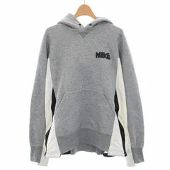 ナイキ NIKE Sacai NRG Pullover Hoodie Dark Grey Heather NRG プルオーバーフーディーダークグレーヘッダー パーカー 長袖 ストレッチ ロゴ プリント 切替 M /BB ■GY20のサムネイル