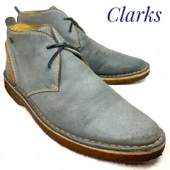 Clarks クラークス スウェード チャッカブーツ デニムブルー 26.5cm　革靴 ブーツ カジュアル 本革 本皮 メンズ