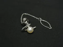 MIKIMOTO ミキモト　パール真珠　SILVER　ピンバッジ　40450 MIKIMOTO ミキモト パール真珠 SILVER ピンバッジ 40450