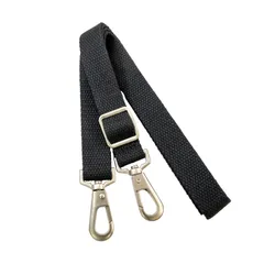 St.espoir ショルダーストラップ 単品 ショルダーバッグ用 交換ベルト 補修 イメチェン 気分転換に 上質なベルト＆金具で高見え (極細（黒）)