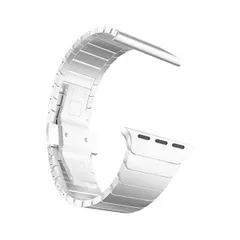 MaKTechステンレススチール金属のリンクブレスレットバンドに対応しますと互換性があるApple Watch (銀 45mm/44mm)