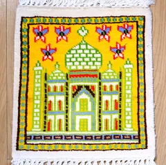 アンティークレース刺繍ランナー タージ・マハル ミュージアムピース