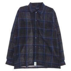 DESCENDANT ディセンダント 21SS 211BRDS-SHM06 MILPITAS CHECK LS SHIRT オープンカラー 長袖 チェック シャツ 2【新古品】【未使用】【中古】