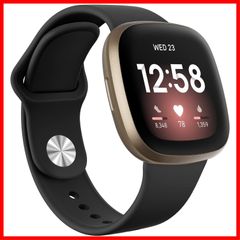 for Fitbit Versa3 / Fitbit Sense バンド 交換ベルト 交換用バンド 柔らかい シリコンバンド スポーツバンド 調節可能