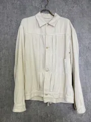 【中古】22SS COMOLI ｺﾓﾘ ｼﾙｸﾈｯﾌﾟ TYPE-1ST ｼﾞｬｹｯﾄ ﾎﾜｲﾄ 2 33875078のサムネイル