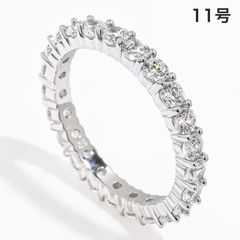K10 WG ダイヤモンド リング 13号 ハーフエタニティ 透かし 美品