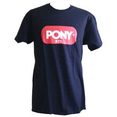 PONY（ポニー）半袖Tシャツ　ブラック　黒色　胸ロゴ　S.M.L.XL４サイズ