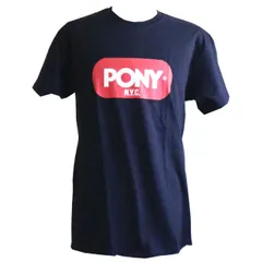 PONY（ポニー）半袖Tシャツ　ブラック　黒色　胸ロゴ　S.M.L.XL４サイズ