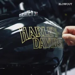 デカール 切り抜きステッカー タンクAMF H-D ハーレー