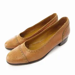ラルフローレン RALPH LAUREN パンプス ラウンドトゥ ローヒール 24cm 茶 ブラウン /UO ■GY99のサムネイル