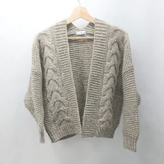 ◇ ⊇ URBAN RESEARCH ローゲージ 長袖 カーディガン サイズF サンドベージュ レディース E  【1503310011005】