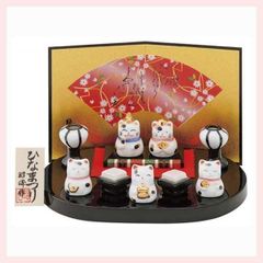 猫舎道楽堂本舗 雛人形 招き猫 陶器製 - メルカリ