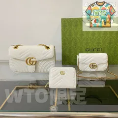 [本日特価] TOP New 2024 高品質3点セット - Gucci マーモントバッグ + チェーンバッグ + 財布 本日限定特別割引！ [本日特価|新品未使用品]-WT0輸入-KJ08