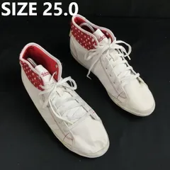 アディダス/adidas Vibesurround★ハイカットスニーカー【25.0/レディース/白×赤/white×red】sneakers/Shoes/trainers◆sJ-41<sale>