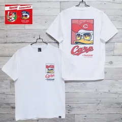 新品 メンズ 広島 東洋 カープ 半袖 Tシャツ 半袖Tシャツ ティーシャツ CARP コラボ ダック デュード バックプリント レディース ユニセックス 野球観戦 カープ女子 応援 白 ホワイト