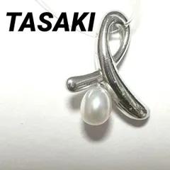 TASAKI　タサキ　ペントップ　チャーム　ネックレス　シルバー　パールのサムネイル