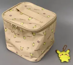 【中古】グッズセット ピカチュウver. バニティポーチ＆キーホルダー 「ポケットモンスター」 ポケピース バニティポーチ＆キーホルダーBOOK ピカチュウver. 付録
