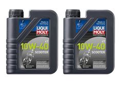 【2本セット】リキモリ スクーター専用エンジンオイル 4T 10W-40（1L）