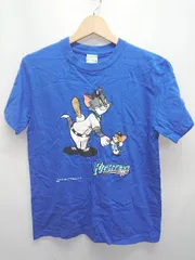 ◇ ⊂ United Athle トムとジェリー 半袖 Tシャツ カットソー サイズS ブルー メンズ E  【1506110016713】