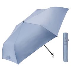Waterfront 折りたたみ傘 雨傘 LESS IS MORE シリーズ 『 スキニーライト 折 』 スカイ ブルー 60cm 圧倒的な細さと軽さの超ハイスペック傘 超軽量 約140g + 超撥水 5級 + UV ケア ユニセックス U [スカイ ブルー]