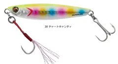 メジャークラフト ジグパラショート 40g JPS-40 #38 チャートキャンディ / メタルジグ ルアー つり具 【メール便発送】
