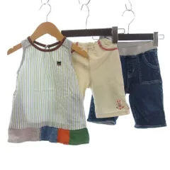 ミキハウス mikihouse 3点 セット まとめ ワンピース デニム パンツ 90 100 マルチカラー