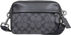 [コーチ] COACH バッグ(ショルダーバッグ) F50715 チャコール×ブラック QBAF4 シグネチャー PVC スムース レザー クロスボディー メンズ レディース アウトレット