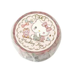 【メール便】サンリオキャラクターズxたけいみき マスキングテープ 18mmマステ エレガンス ハローキティ サンリオ クローズピン 手帳デコ デコレーション キャラクター ガーリーイラスト グッズ 