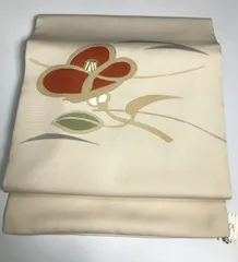 未使用品 名古屋帯 塩瀬 オフホワイト 枝梅 総刺繍 金糸 3m65cm 正絹 2025年最新】Yahoo!オークション -名古屋帯 塩瀬 未使用の中古品