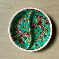 大皿 スナックプレート ロブスター 葉 ヴィンテージ イングランド製