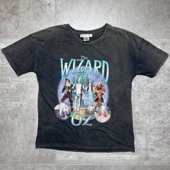 Stradivarius  オズの魔法使い  Tシャツ  S size  ブラック  黒  フェード  色落ち  トルコ共和国製  THE WIZARD OF OZ  ストラディバリウス  古着