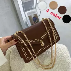 B【ミニ ラインスタッズ バッグ】【全国送料無料】スタイリッシュな印象のショルダーバッグ!