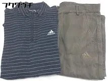 ◇ 《 adidas アディダス まとめ売り2点セット サイズL&O カットソー パンツ メンズ 》  【1108250006809】