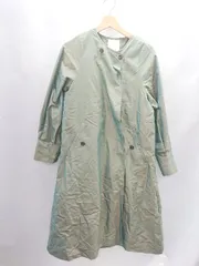 ◇ ⊂ socolla ソコラ 長袖 ロングコート サイズ１ グリーン系 レディース E  【1412260021630】