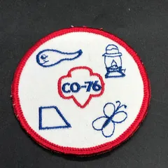 ビンテージ　ワッペン 『 CO-76 』　アメリカ　当時物 　USA 古着　ハンドメイド　素材　ワークシャツ　ツナギ　帽子 ビンテージ　パッチ　(WAP072)