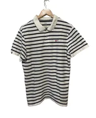 RE256 NIKE ナイキ　半袖ポロシャツ　ボーダー　メンズ　ホワイト　白　XLサイズ