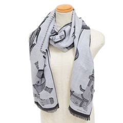 エルメス ストール レクタングル カツォウナ カシシル グリシネクレール/グリモ
