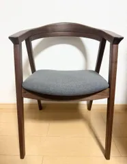 【CHERRY】ダイニングチェア 北欧モダン 木製椅子 グレーファブリック