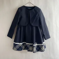 【美品】イーストボーイ　女の子　フォーマル　ワンピース　セットアップ　110 ネイビー 入学式