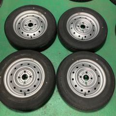 スチールホイール 13インチ 4j PCD100 ダンロップ SP10 145/80R13 2019年 営業など軽自動車