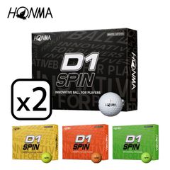 HONMA ホンマ D1 SPIN Ball D1 スピンボール 【選べる2ダース】（12個入り）<!-利用不可文字-!>2【BT2301】