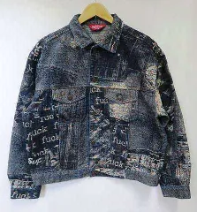 2025年最新】Supreme Archive Denim Jacquard Trucker Jacketの