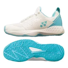 ヨネックス(YONEX) 2024 ユニセックス パワークッション 106 ローカット 3E オムニクレーコート用テニスシューズ SHT106-063 ホワイト×サックス(050049908)