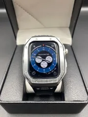 アップルウォッチ バンド apple watch カバー ベルト 44mm 45mm ステンレス クリア series 9 se シリコン ケース 8 7 6 おしゃれ 高級 ゴールド 黒 金 ブラック シルバー