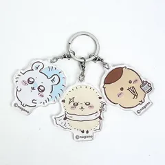 ちいかわ 3連アクリルチャーム (モモンガ・くりまんじゅう・ラッコ) キーホルダー アクスタ
