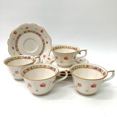 【Noritake】ノリタケ アイボリーチャイナ 金縁 カップ&ソーサーセット 4客 ★